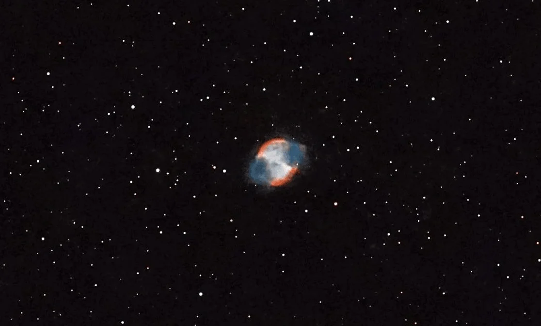M27 captured under an imperfect sky