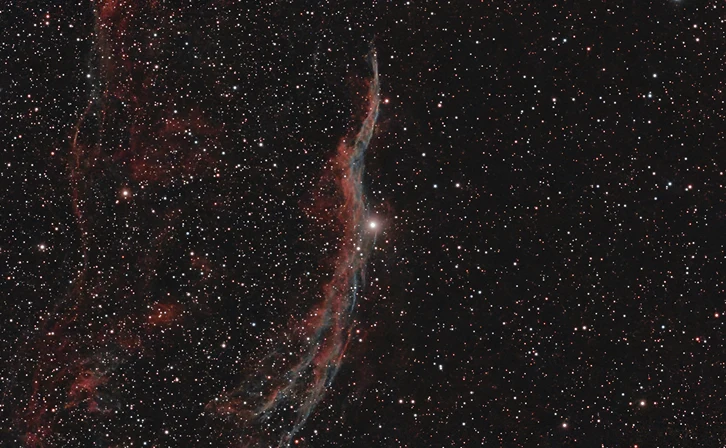 Western Veil Nebula captured in a collaborative CoStack project