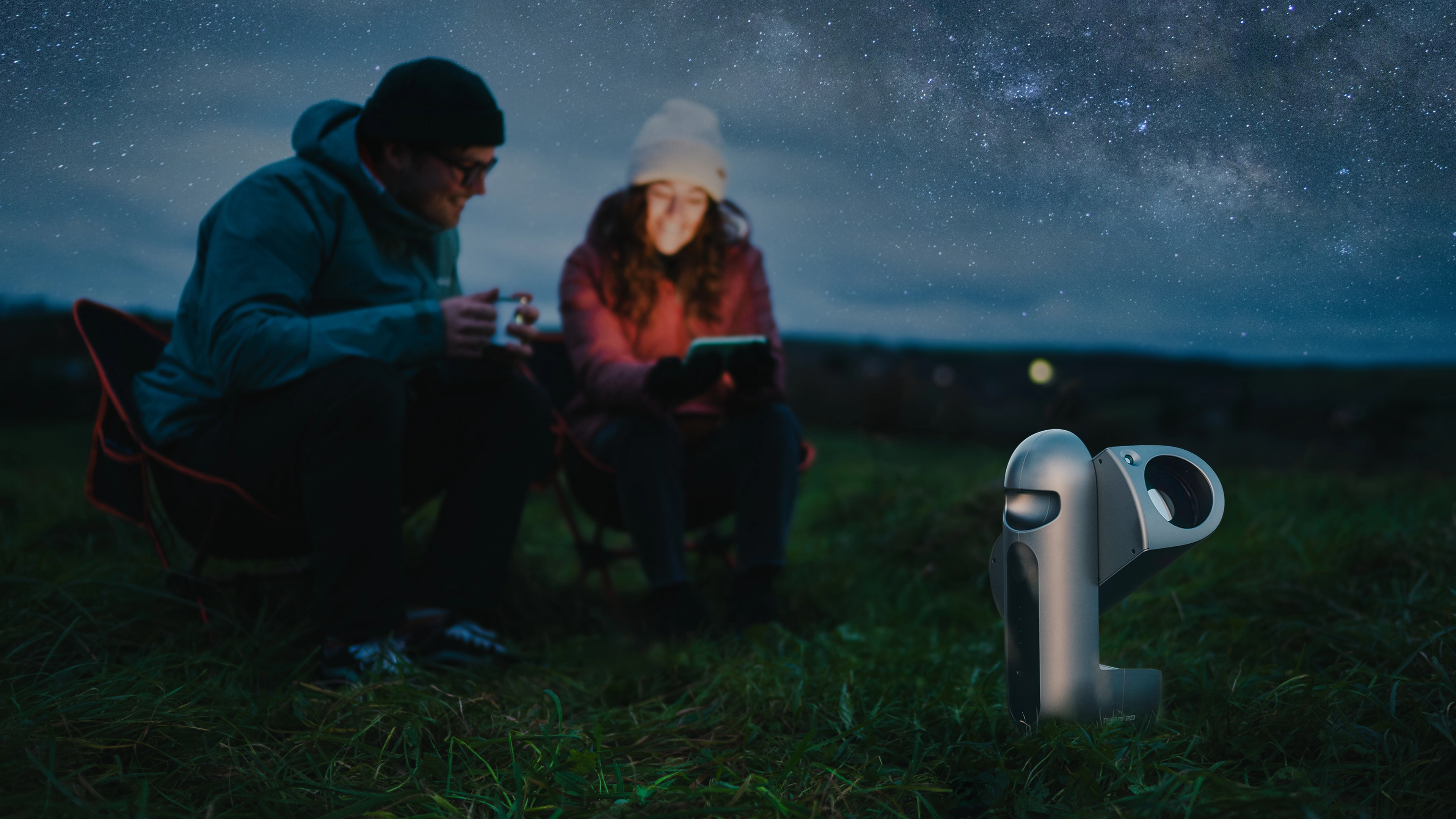 DRACO imaging the night sky at a campsite
