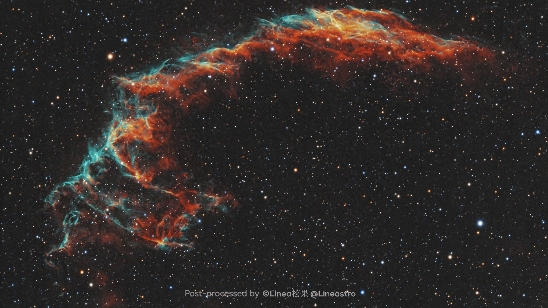 A calibrated deep-sky image captured with DRACO