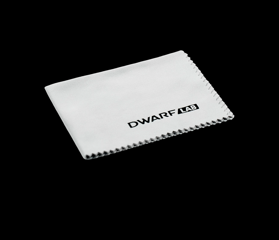 Lens cleaning cloth included in the package