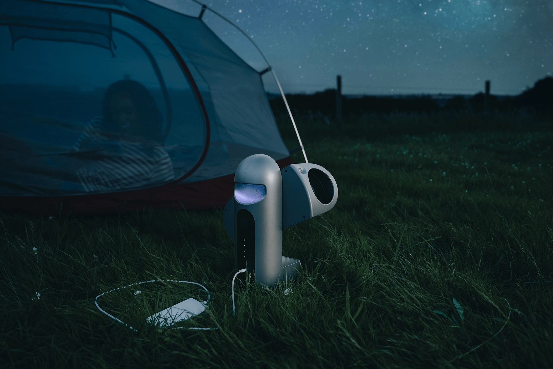 DRACO portable observatory in use outdoors
