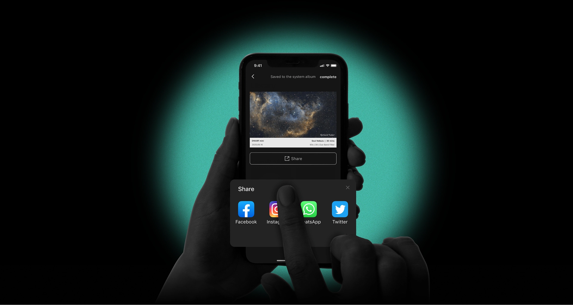 Share your cosmic masterpiece